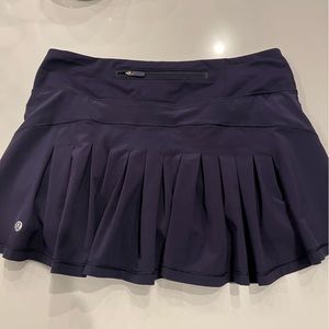 Lululemon tennis skirt, size 4, regular length navy